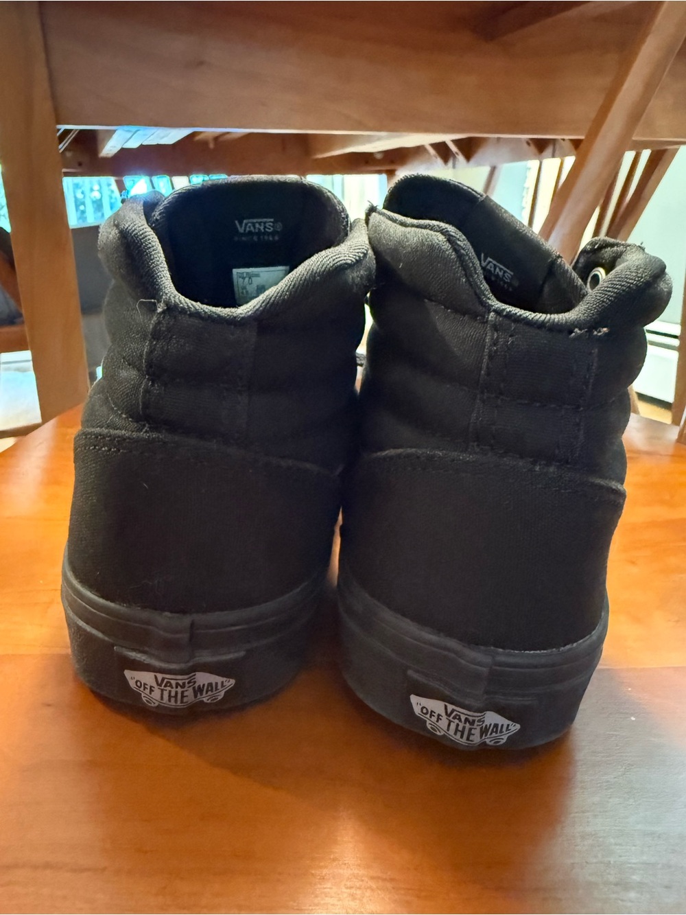 Vans Black High-Top Canvas Sneakers - Picture 3 of 5